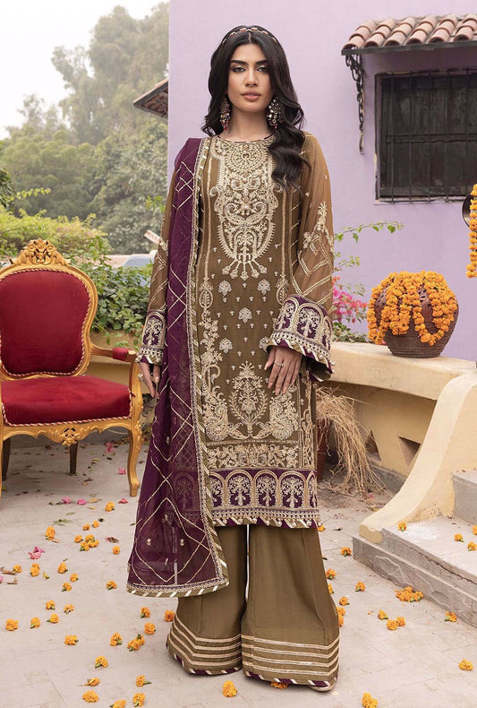 RANG-E-MEHFIL 012 : Fully Heavy Embroidered Chiffon