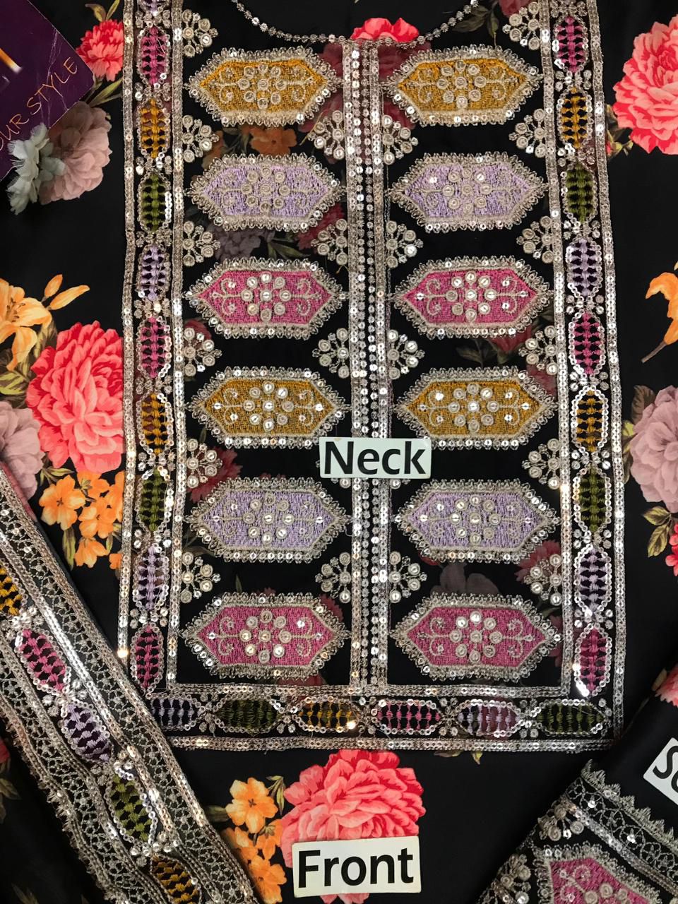 Ahmozi Presenting The most Hit code of the year design Aneelas Collection