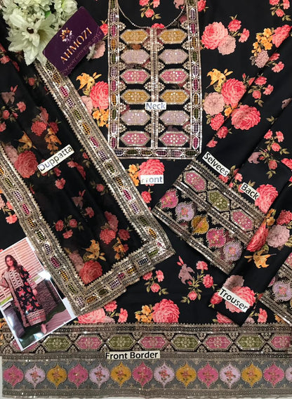 Ahmozi Presenting The most Hit code of the year design Aneelas Collection