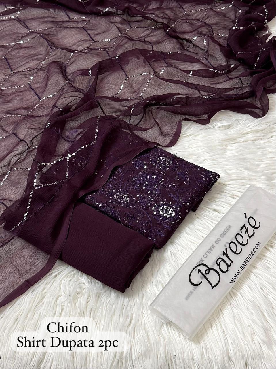 CHIFFON 2PC COLLECTION ‘ 25 🔥(FABRIC BAMBER CHIFFON)