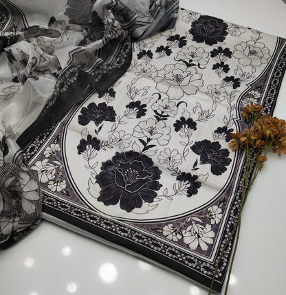 3pc &nbsp;Shamooz Silk Fabric detail*&nbsp;